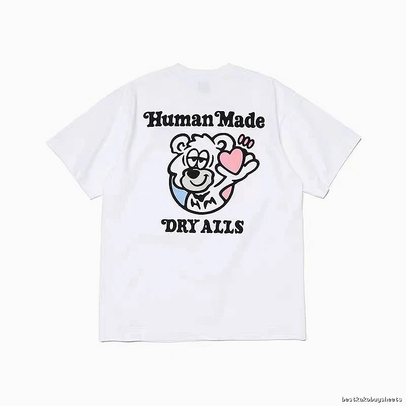 HUMAN MADE Heart Bear Japanese Streetwear White T-Shirt