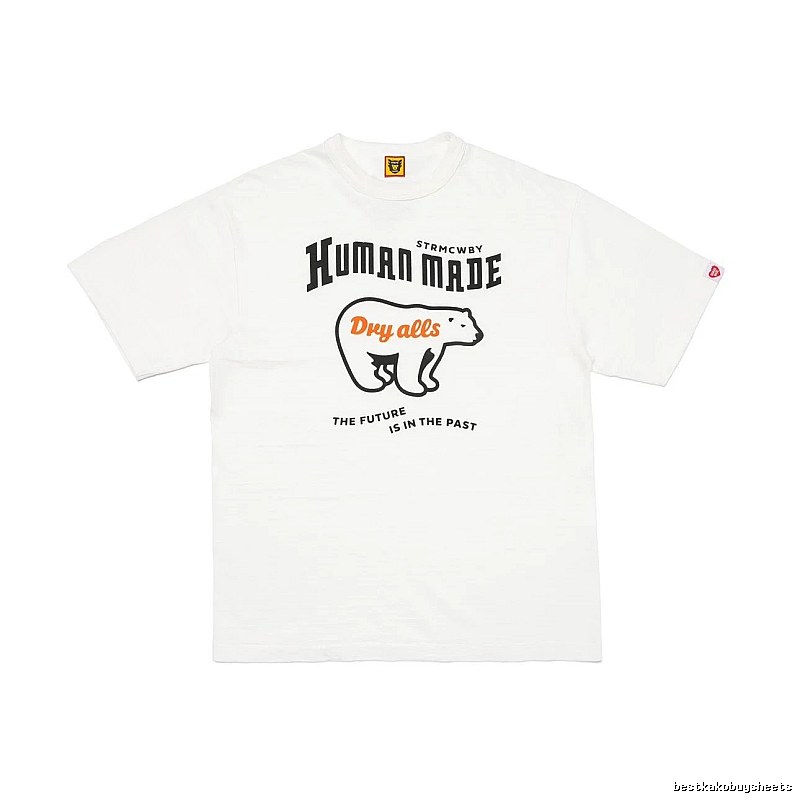 HUMAN MADE Polar Bear Print Vintage White T-Shirt