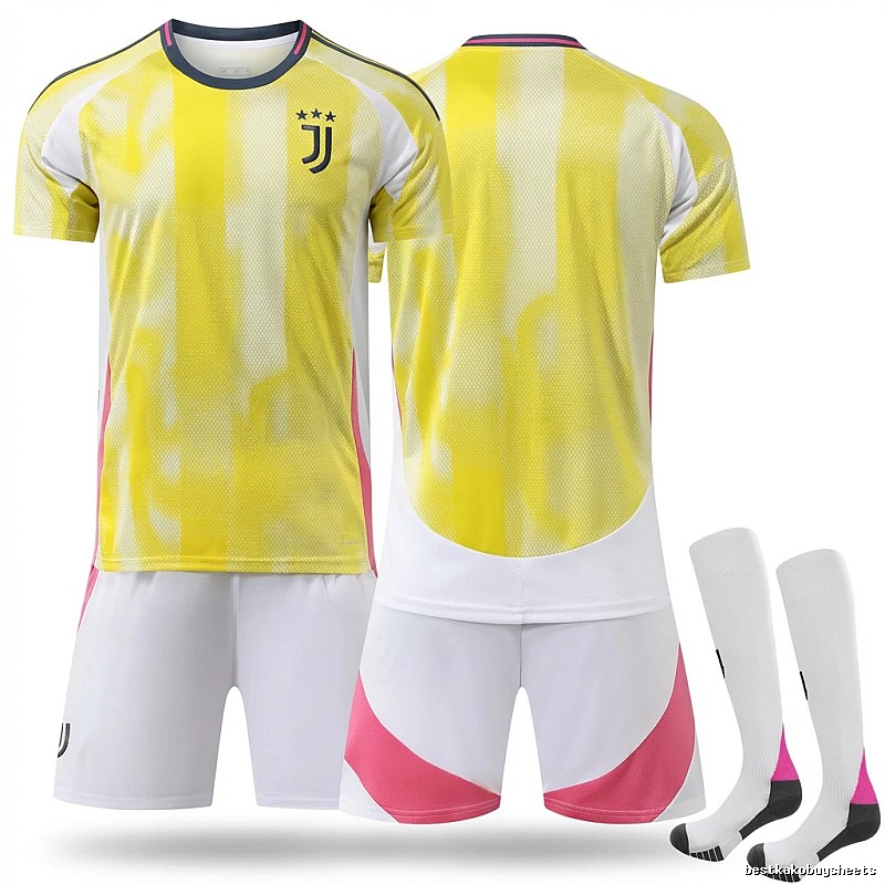 Juventus Yellow and White Trendy Brand Jersey