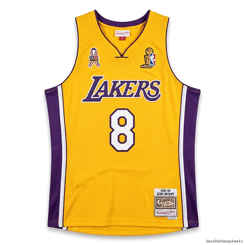 Kobe Lakers retro yellow-purple jersey