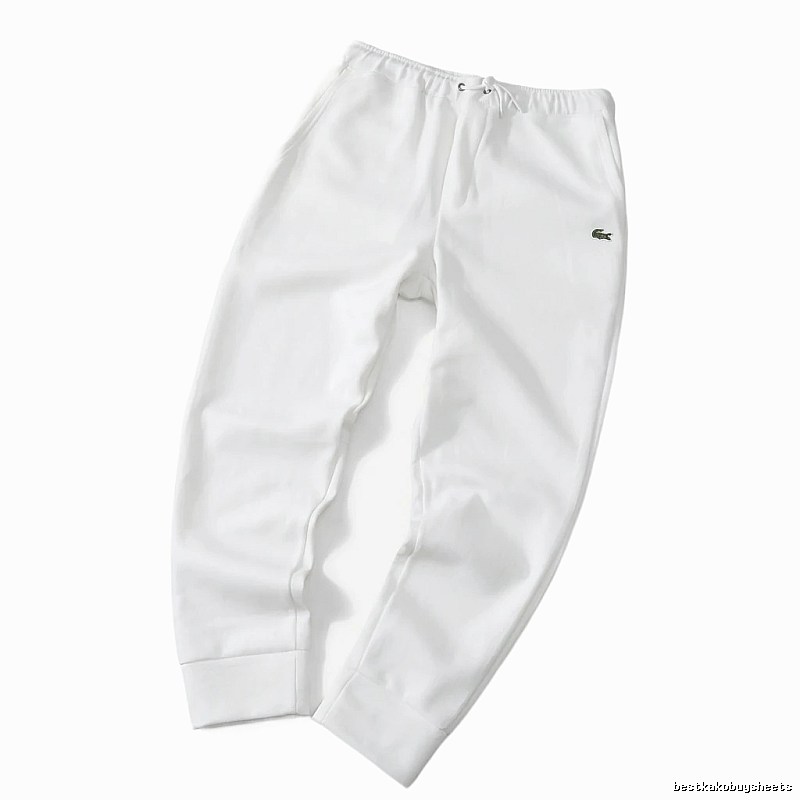 Lacoste casual style white sweatpants