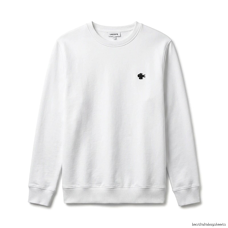 Lacoste simple style white sweatshirt