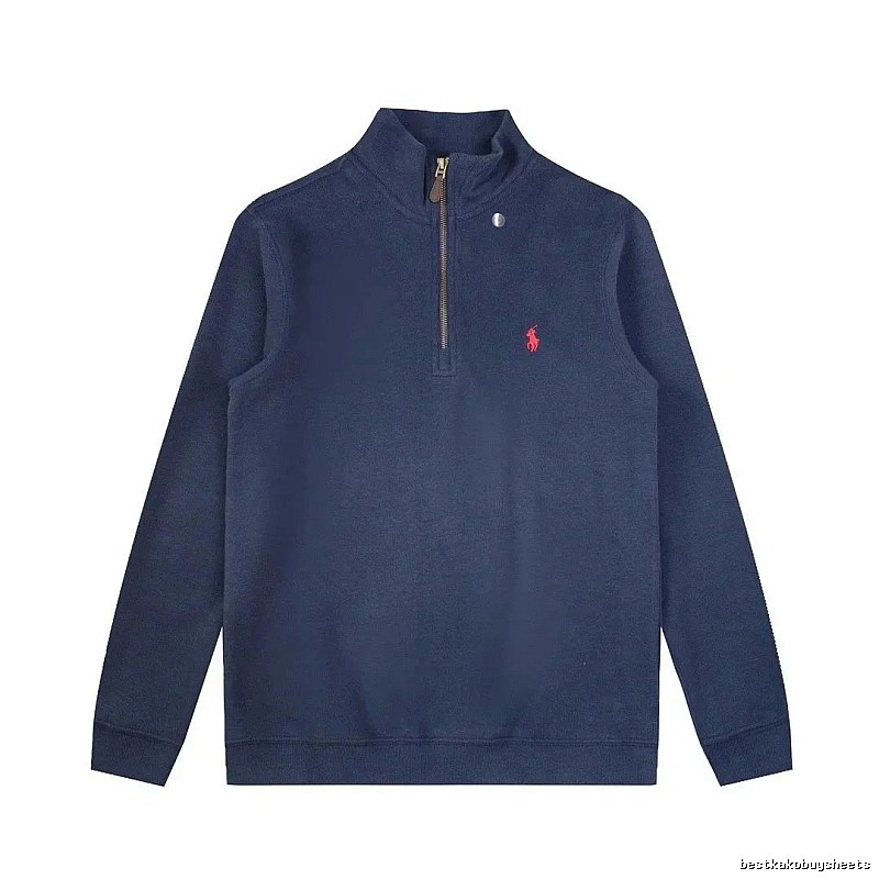 Lacoste Streetwear Quarter-zip sweatshirt Black Quarter Zip with Logo Accent