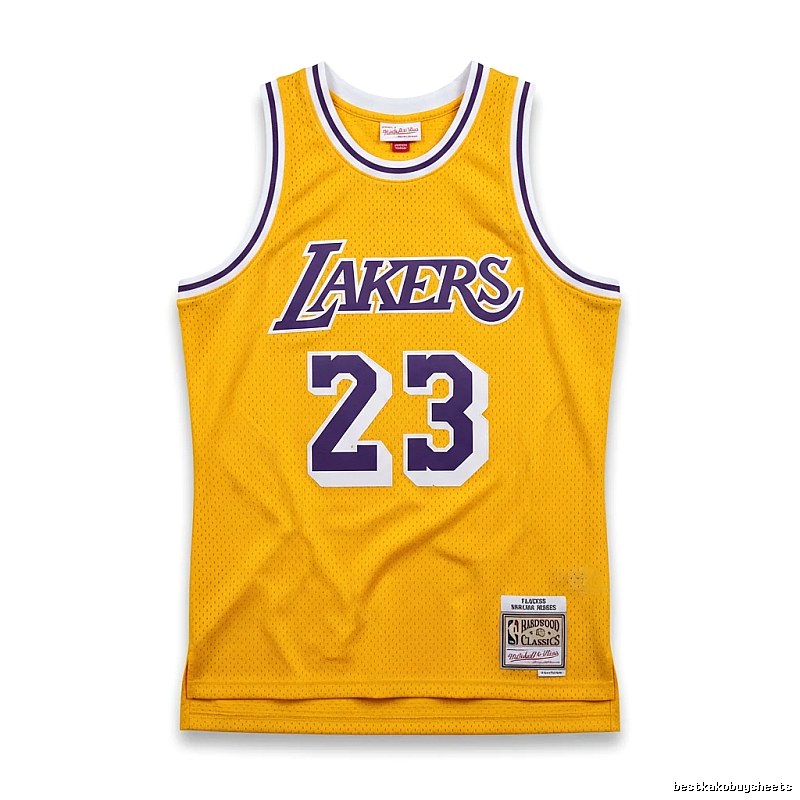 LBJ Lakers retro yellow jersey