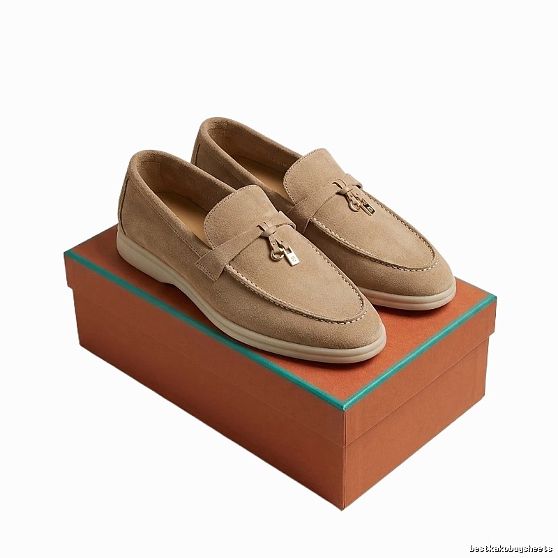 Loro Piana casual beige leather shoes
