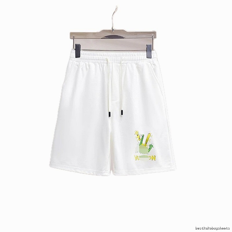 Louis Vuitton Cartoon Print Casual White Shorts