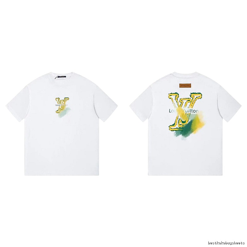 Louis Vuitton LV Printed Casual Style White T-Shirt