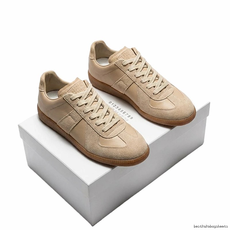 Maison Margiela German training style beige shoes