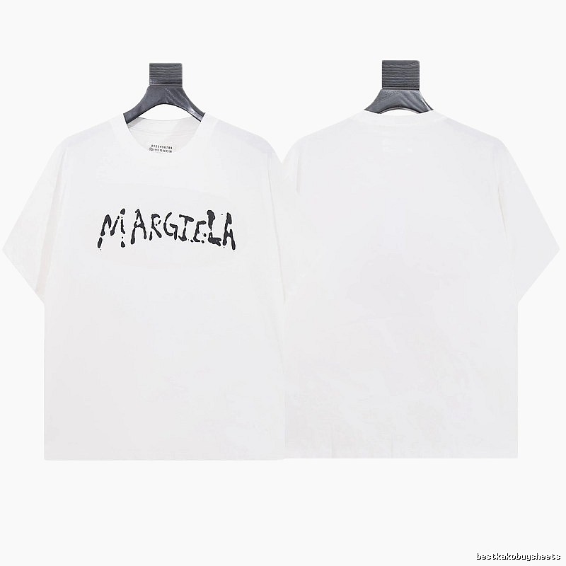 Maison Margiela Graffiti Street Style White T-shirt