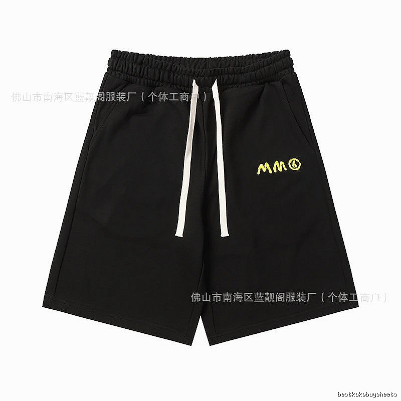 Maison Margiela minimalist style black shorts