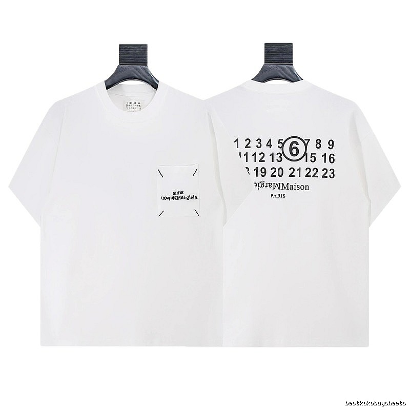 Maison Margiela MM6 Streetwear Brand White Short Sleeve T-shirt