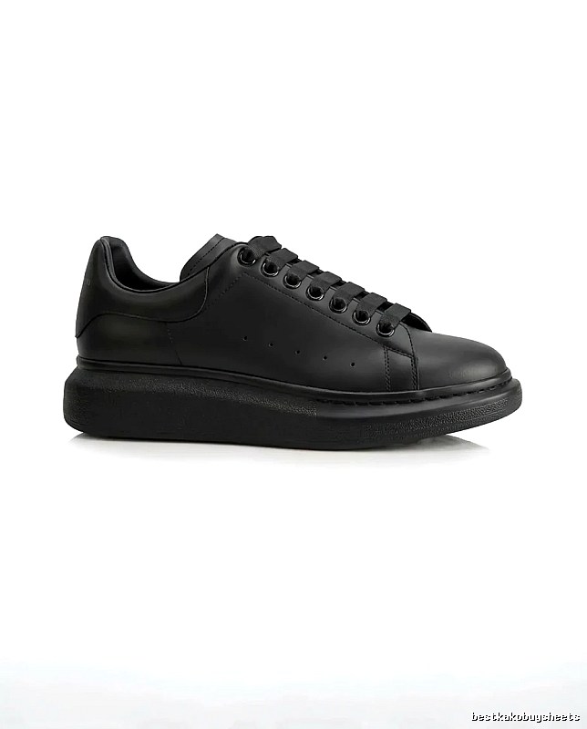 McQueen Thick-soled Casual Style Black Shoes
