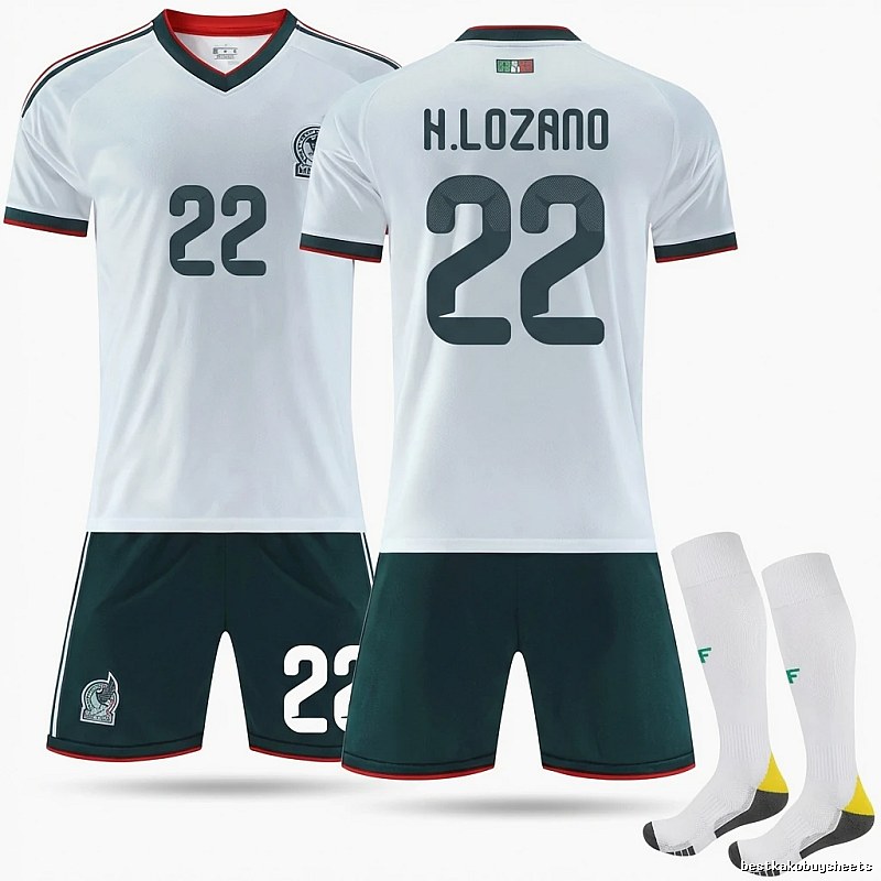 Mexican No. 22 white football jersey