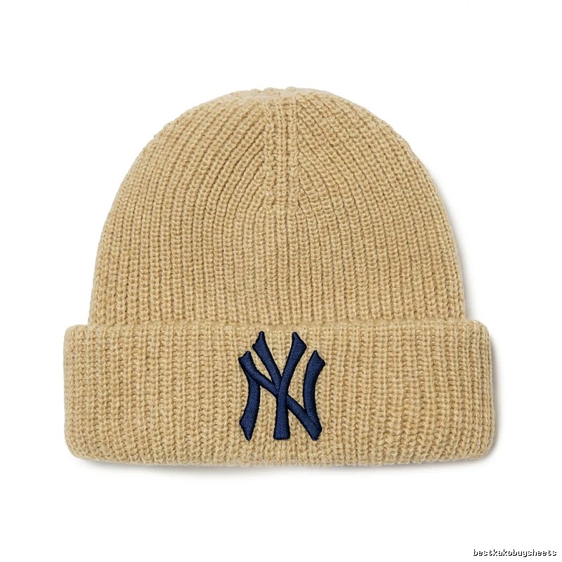 MLB classic beige knitted hat