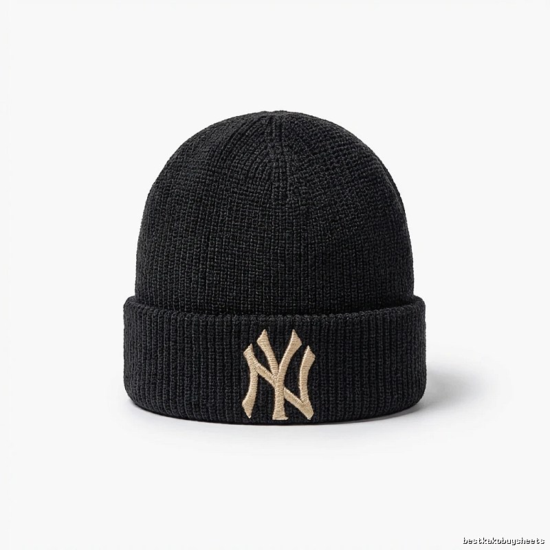 MLB classic style black knitted hat