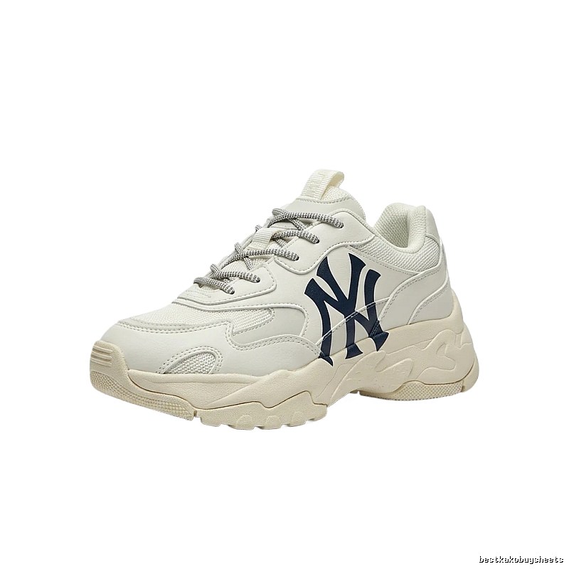 MLB dad-style white sneakers