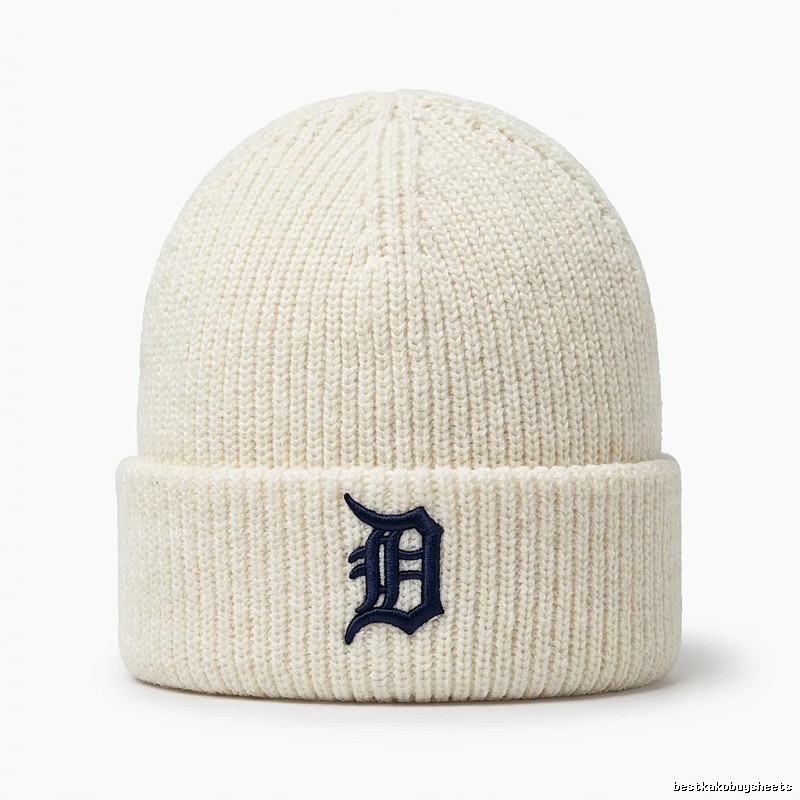 MLB retro-style beige knitted hat
