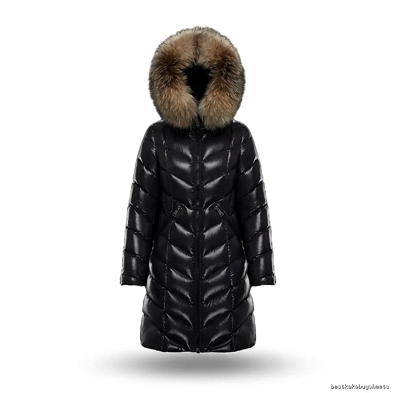Moncler black luxury style down jacket