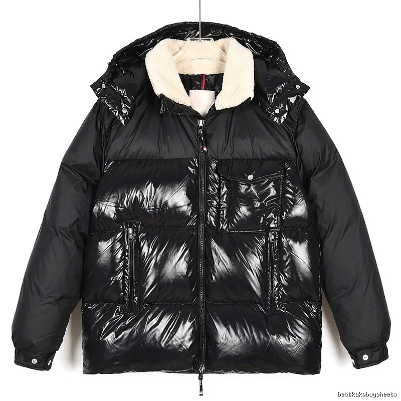 Moncler Glossy and Trendy Black Down Jacket