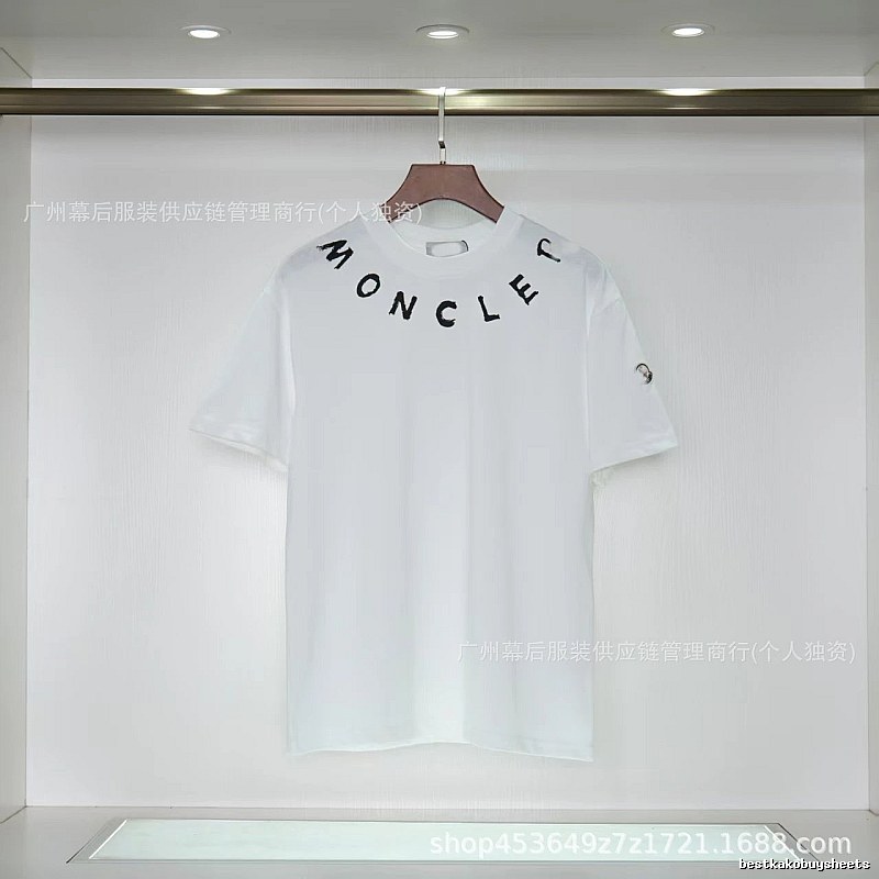 Moncler Graffiti Casual Style White Short-sleeve T-shirt