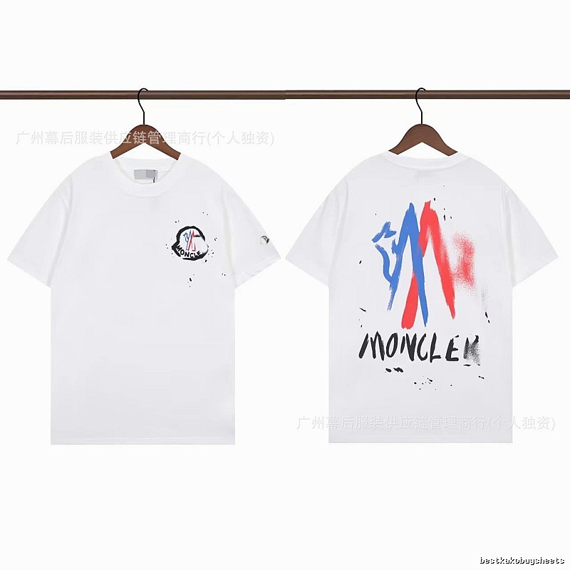 Moncler Graffiti Street Style White Short-sleeve T-shirt