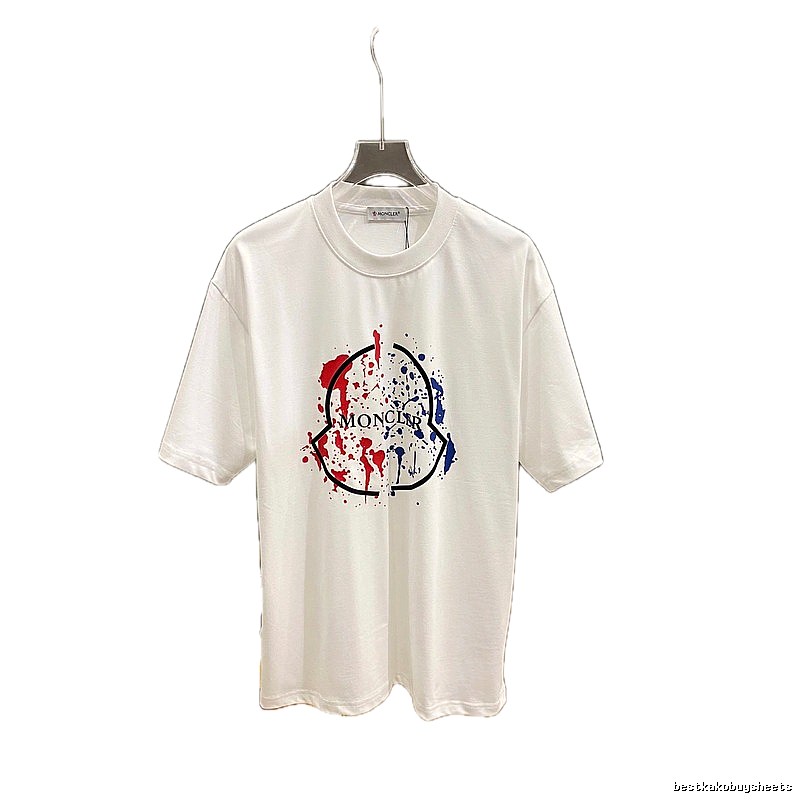 Moncler graffiti-style white T-shirt