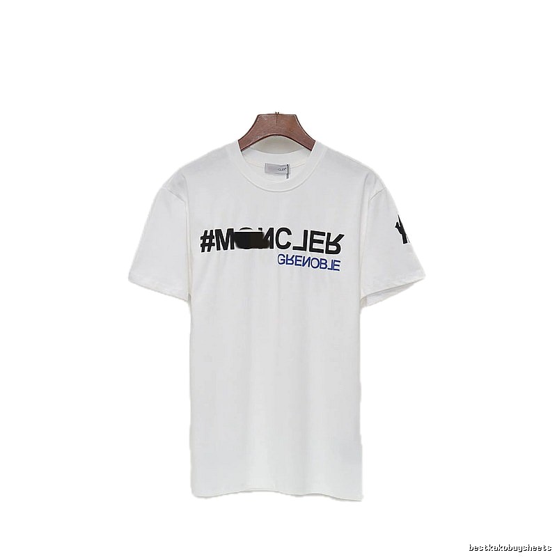 Moncler Grenoble Trendy Printed White T-Shirt
