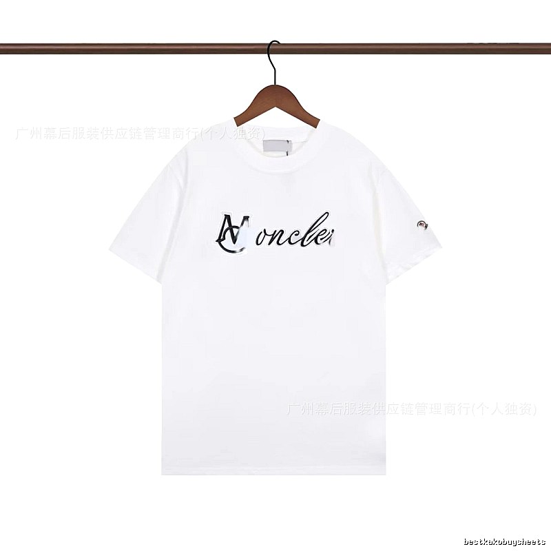 Moncler Letter Print Casual White T-Shirt