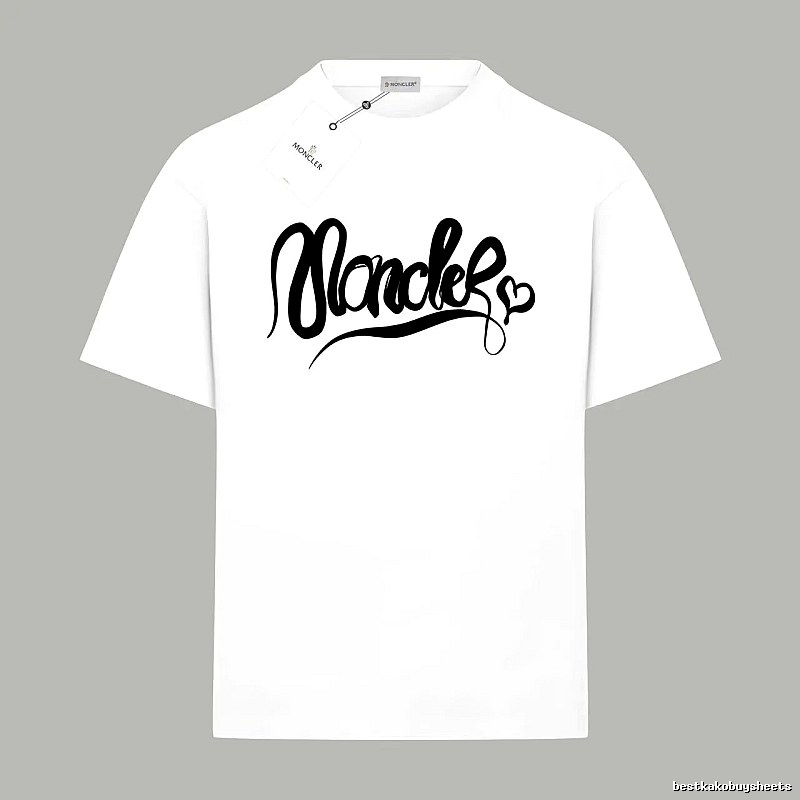 Moncler minimalist style white T-shirt
