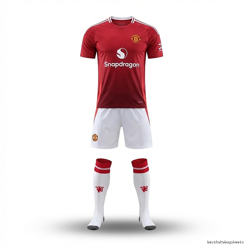 MUFC Football Kit Set Red