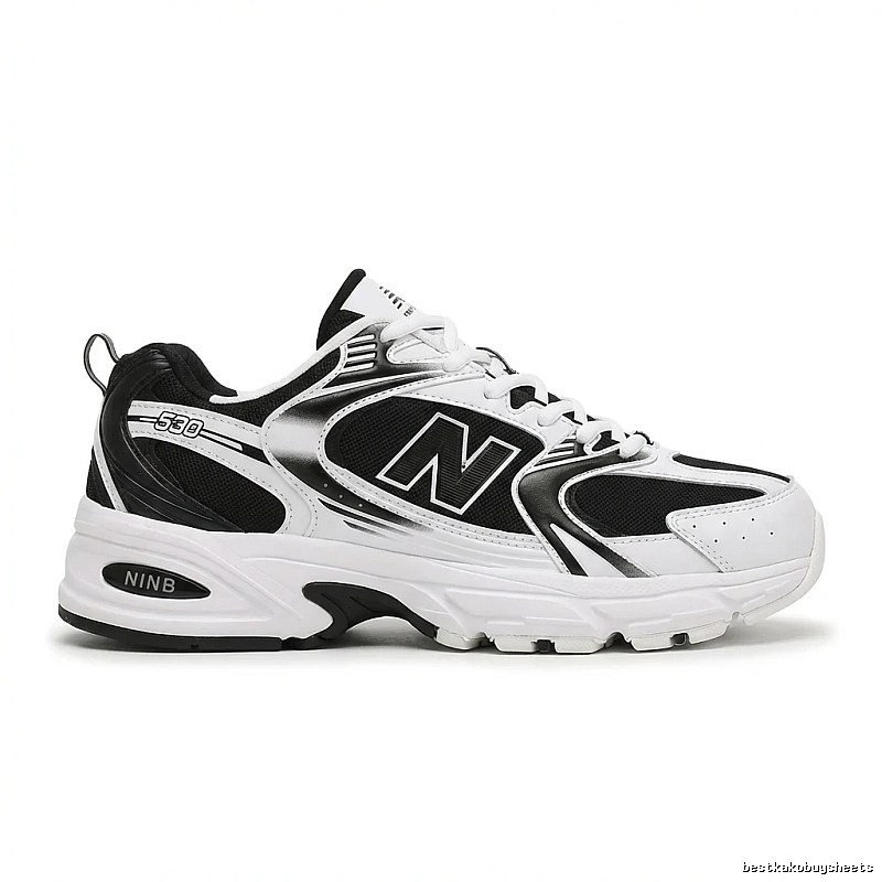 New Balance 530 retro black and white shoes