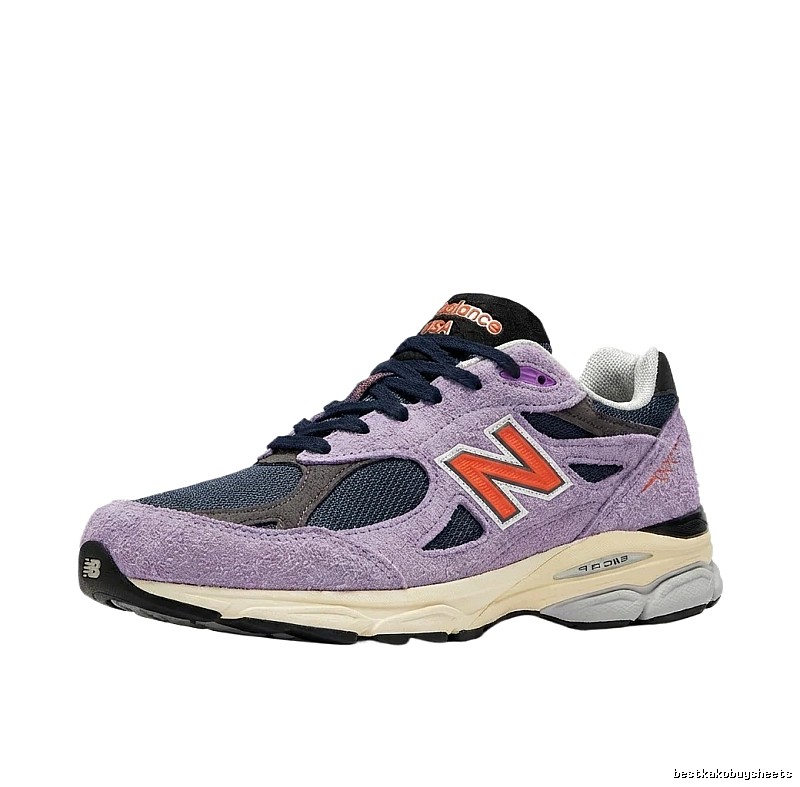 New Balance 990 Series Retro Style Light Purple Athletic Shoes