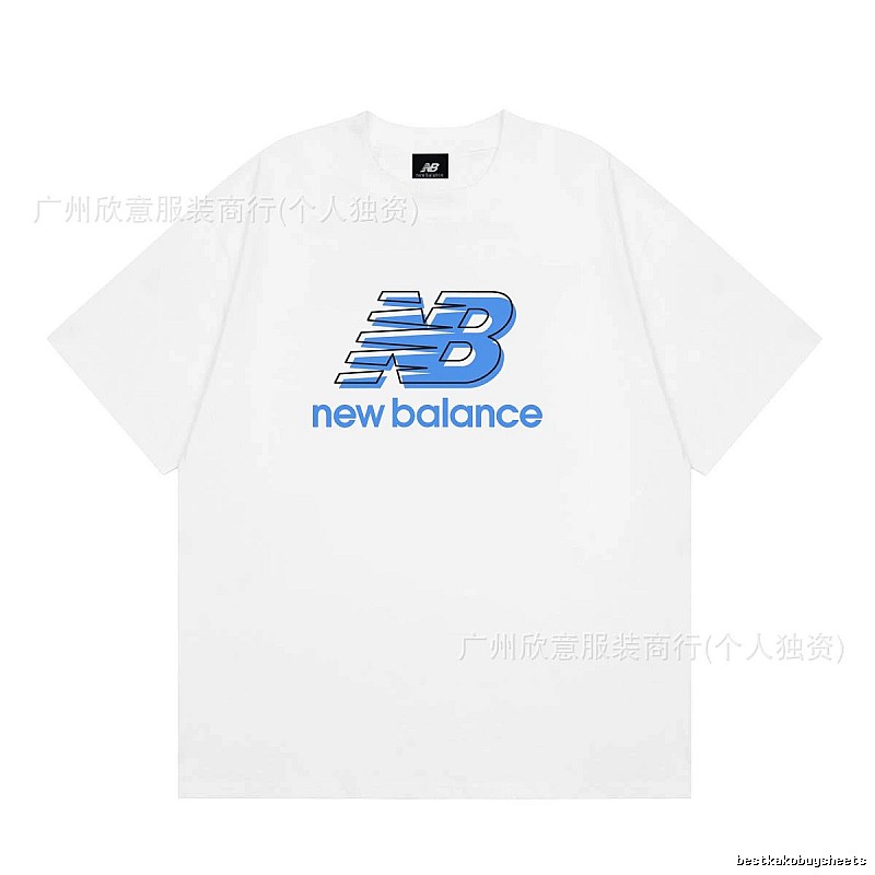 New Balance Casual Printed White Short-sleeve T-shirt