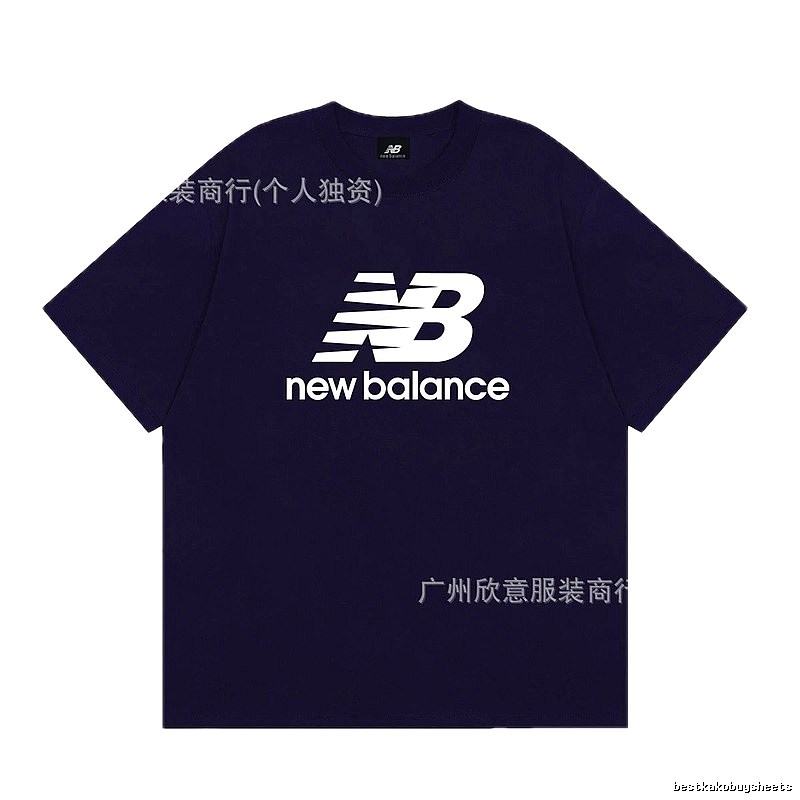 New Balance Printed Casual Navy Short-sleeve T-shirt