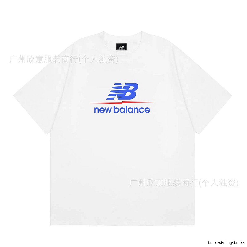 New Balance Printed Casual Style White T-shirt