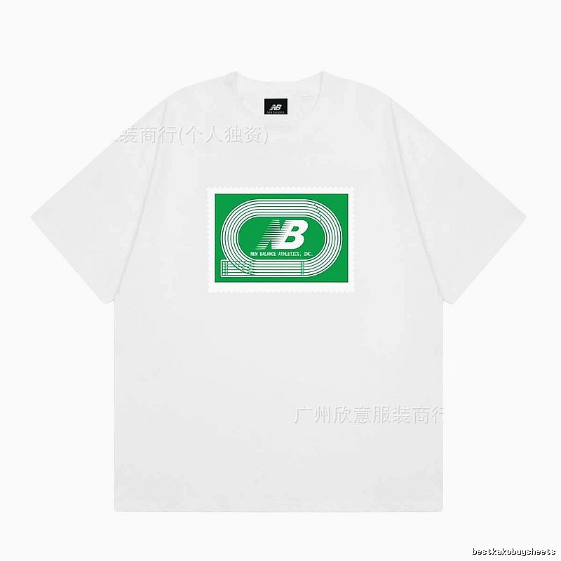 New Balance Printed Casual Style White T-Shirt