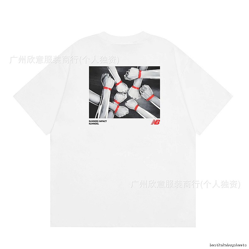 New Balance Runner Series Trendy Cool Style White Short Sleeve T-Shirt