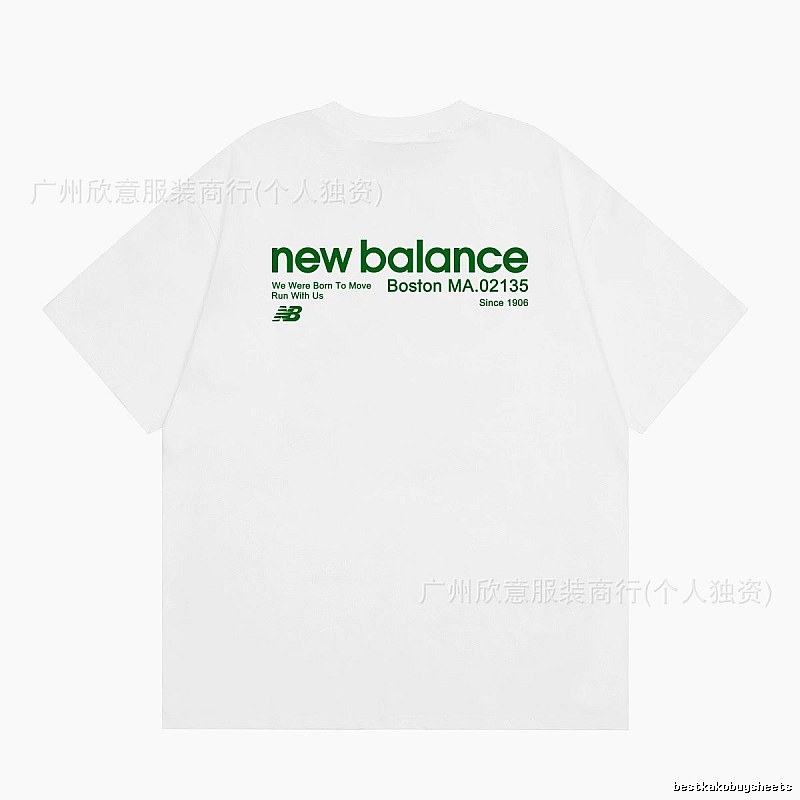 New Balance Vintage Casual Printed White T-Shirt
