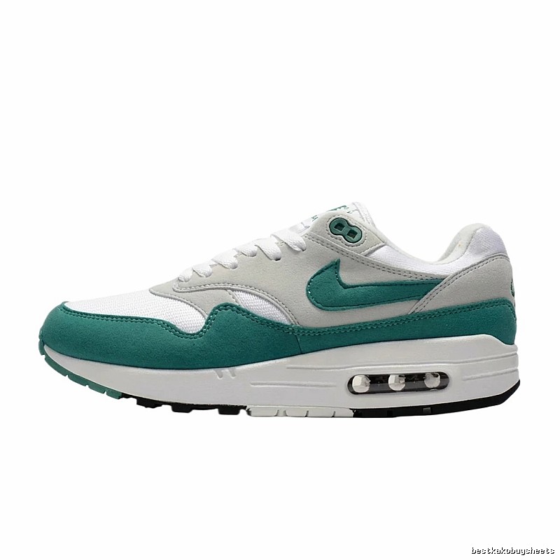Nike Air Max 1 Retro Style White and Green Shoes