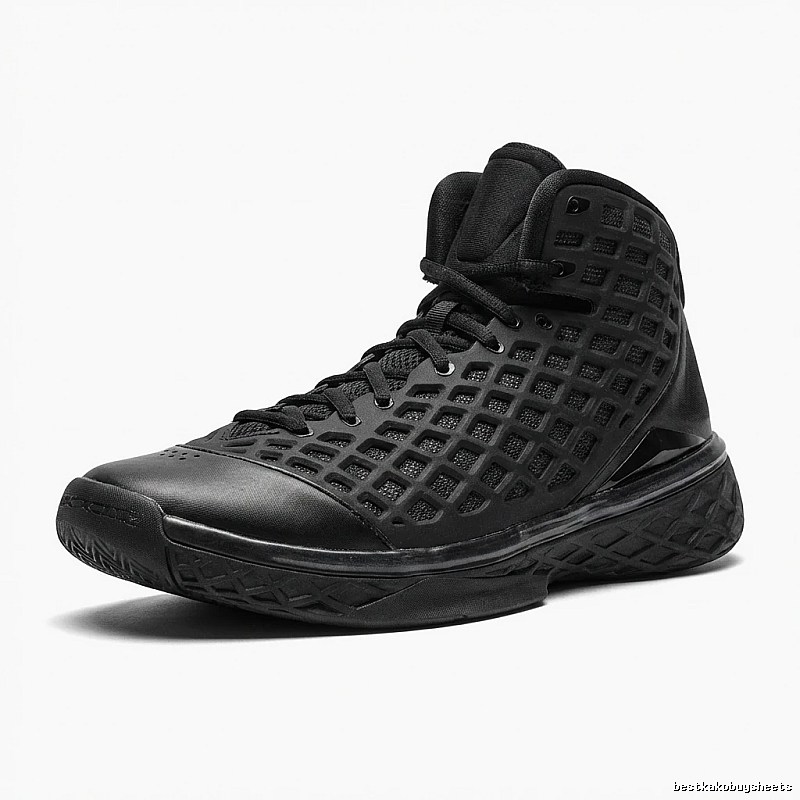 Nike high-top black sports shoes