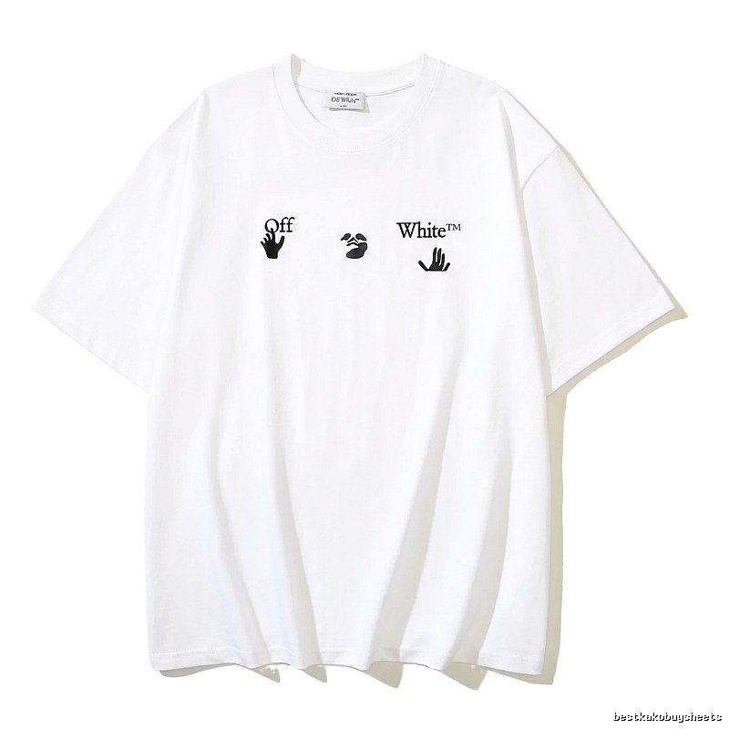 Off-White Gesture Print Style White T-shirt