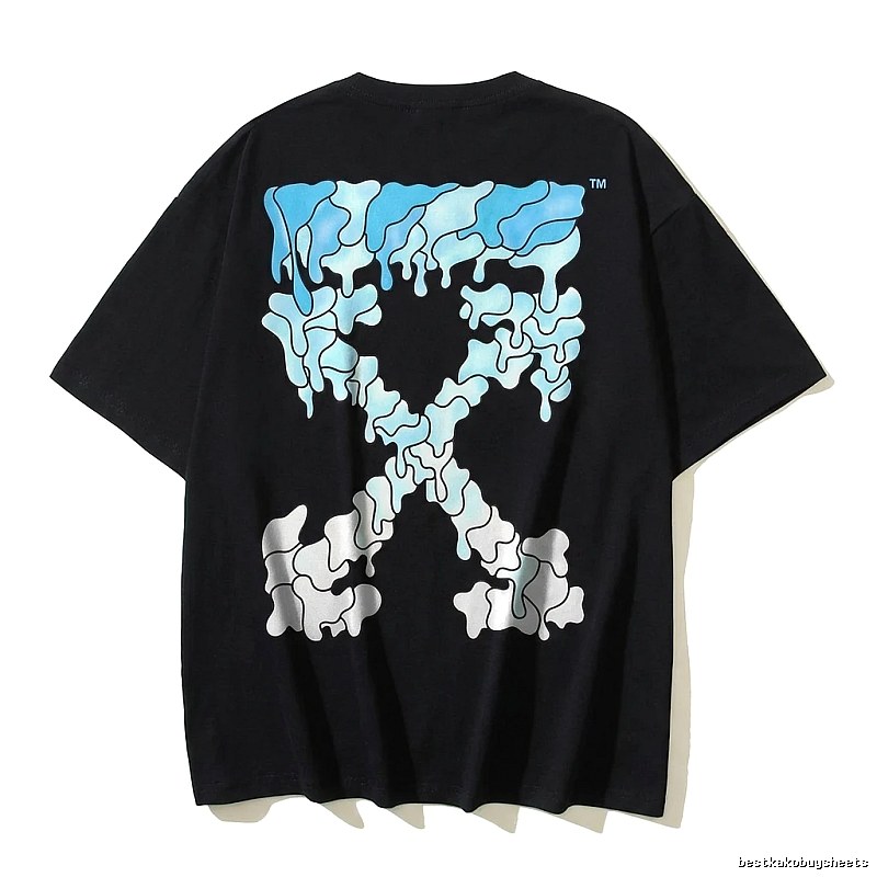 Off-White Gradient Style Black T-shirt