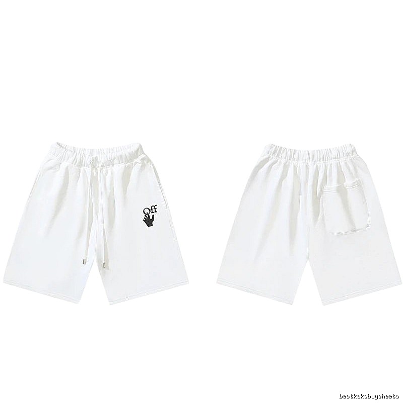 Off-White trendy brand style white shorts