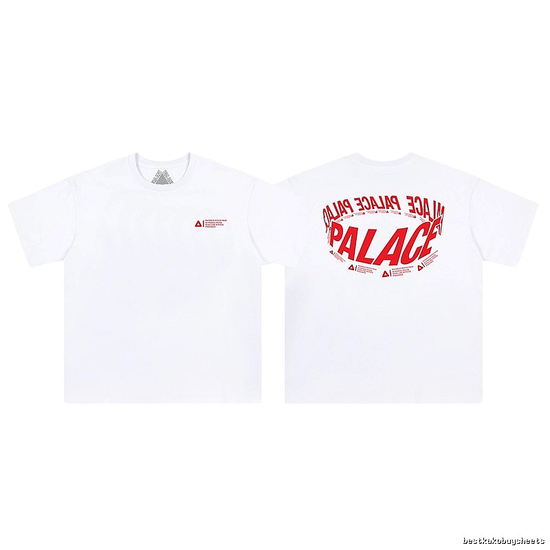 Palace Letter Printed Street Style White Short-sleeved T-shirt