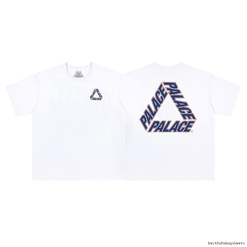 Palace Triangle Logo Street Style White T-shirt
