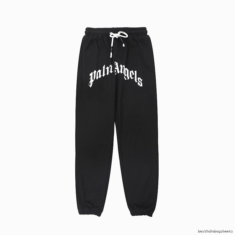 Palm Angels Gothic Style Black Sweatpants