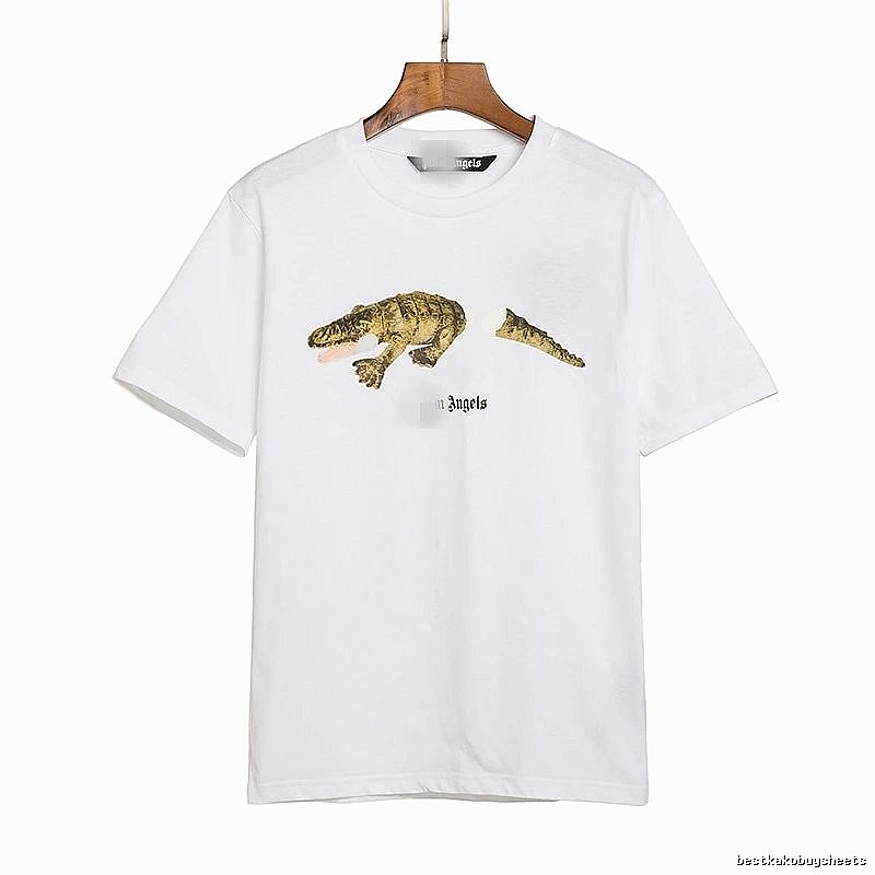 Palm Angels Streetwear Bear graphic T-shirt White Colorful Bear with Practical Shape