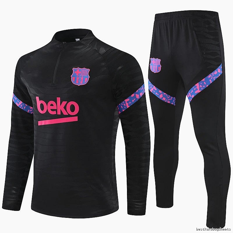 Paris Saint-Germain 2021-22 Player-Style Fit Black Training Tracksuit Set Modern Fit
