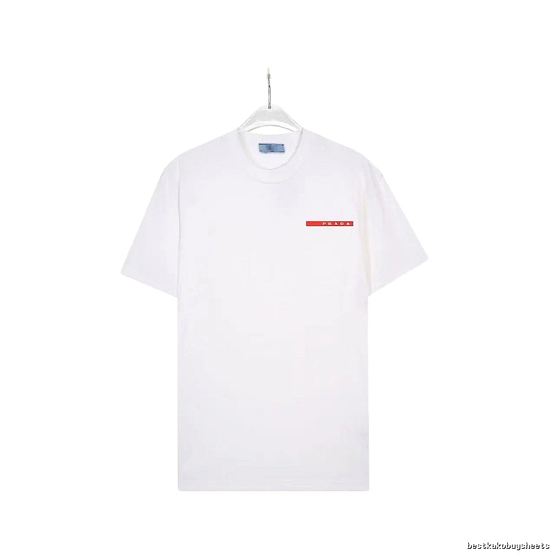 Prada Red Label Minimalist Style White Short-sleeve T-shirt