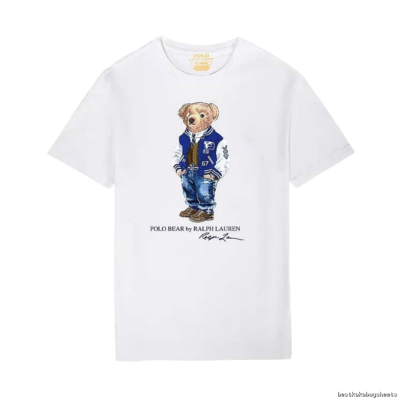 Ralph Lauren Bear Trend Brand White T-shirt